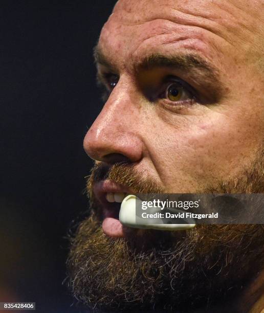 Dublin , Ireland - 18 August 2017; Scott Fardy of Leinster during the Bank of Ireland Pre-season Friendly match between Leinster and Gloucester at St...