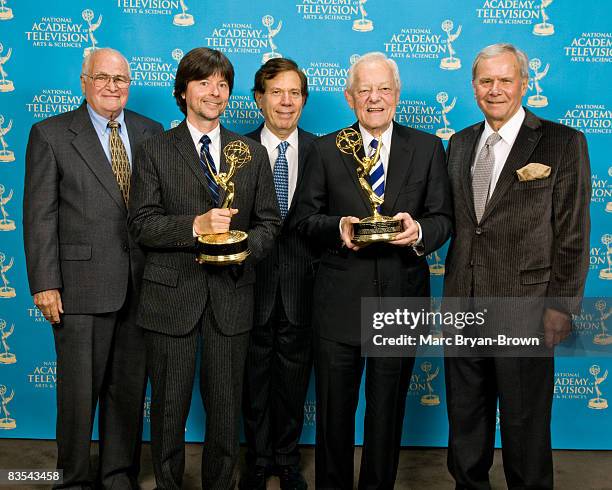 Bill Small, Chairman, News & Documentary Emmy Awards, Ken Burns, PBS documentarian, Lifetime Achievement Award Recipient, Peter Price, President and...