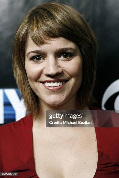 Actress Anna Belknap arrives at the "CSI: NY" celebration of their 100th Episode at The Edison November 1, 2008 in Los Angeles, California.