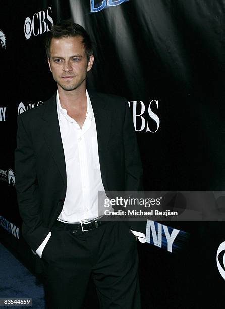 Actor Carmine Giovinazzo arrives at the "CSI: NY" celebration of their 100th Episode at The Edison November 1, 2008 in Los Angeles, California.