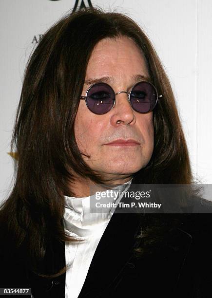 Ozzy Osbourne arrives for the Classic Rock Roll of Honour at the Park Lane Hotel on November 3, 2008 in London.