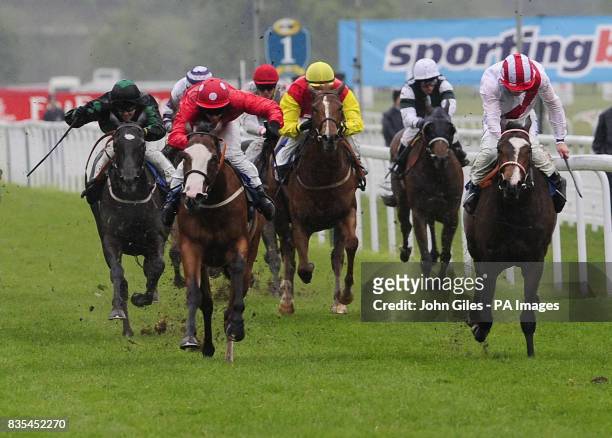 Misheer ridden by Neil Gallan wins the Langleys Solicitors EBF Marygate Stakes at York Racecourse.