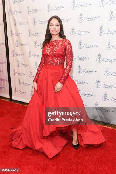 Christiana Leucas attends 32nd Annual Imagen Awards - Red Carpet at the Beverly Wilshire Four Seasons Hotel on August 18, 2017 in Beverly Hills,...