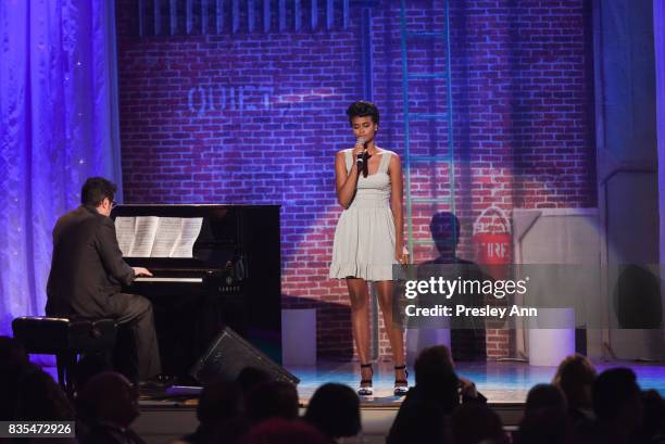 Akaylah Ellison attends 32nd Annual Imagen Awards - Inside at the Beverly Wilshire Four Seasons Hotel on August 18, 2017 in Beverly Hills, California.