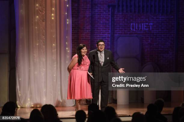 Rico Rodriguez and Raini Rodriguez attend 32nd Annual Imagen Awards - Inside at the Beverly Wilshire Four Seasons Hotel on August 18, 2017 in Beverly...