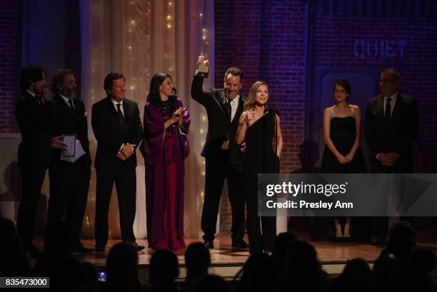 Queen of the South Cast attends 32nd Annual Imagen Awards - Inside at the Beverly Wilshire Four Seasons Hotel on August 18, 2017 in Beverly Hills,...
