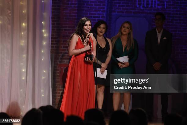 Isabella Gomez attends 32nd Annual Imagen Awards - Inside at the Beverly Wilshire Four Seasons Hotel on August 18, 2017 in Beverly Hills, California.