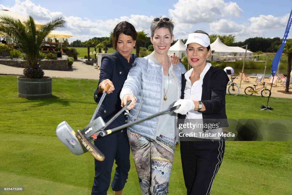 Gerit Kling, Cheryl Shepard and Anja Kruse during the 10th GRK Golf
