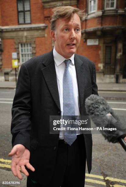 Conservative MP for Leominster Bill Wiggin arrives at Millbank Studios, in London to give interviews regarding his expense claims for a mortgage.