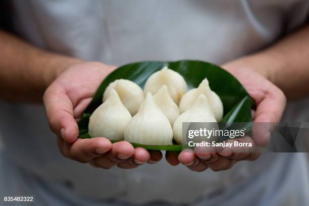 modak - indian sweet dumpling - comfort food stock pictures, royalty-free photos & images