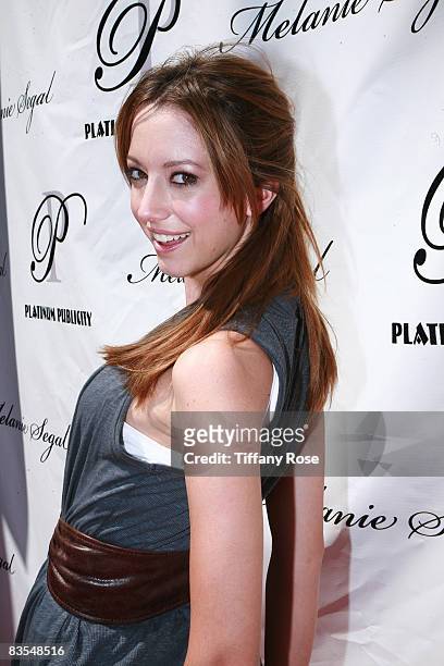 Actress Taryn Southern attends Melanie Segal's Emmy House on September 19, 2008 in Los Angeles, California.