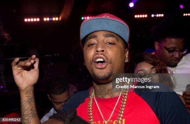 Rapper Mike 'ZanMan Trippin' Francis attends Gold Room Fridays hosts by Rick Ross at Gold Room on August 18, 2017 in Atlanta, Georgia.