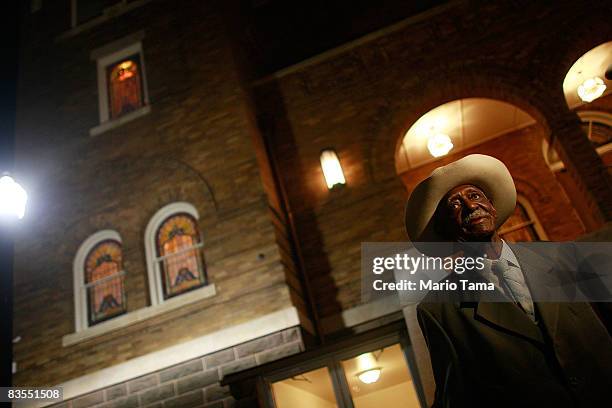 Colonel Stone Johnson, one of Dr. Martin Luther King Jr.'s "foot soldiers" looks on before a Southern Christian Leadership Conference rally at the...