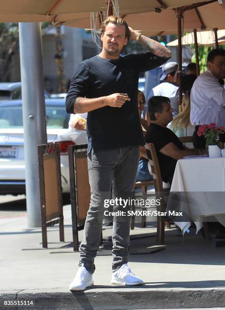 Sean Stewart is seen on August 18, 2017 in Los Angeles, California