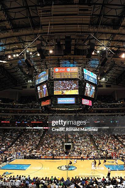 General view of play between the Cleveland Cavaliers and the Dallas Mavericks on November 3, 2008 at American Airlines Center in Dallas, Texas. NOTE...