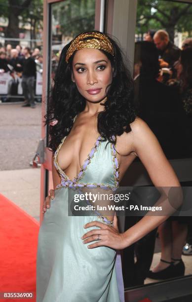 Sofia Hayat arrives at the premiere of Last Chance Harvey at the Odeon West End in London.