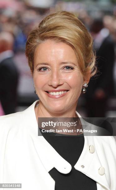 Emma Thompson arrives at the premiere of Last Chance Harvey at the Odeon West End in London.