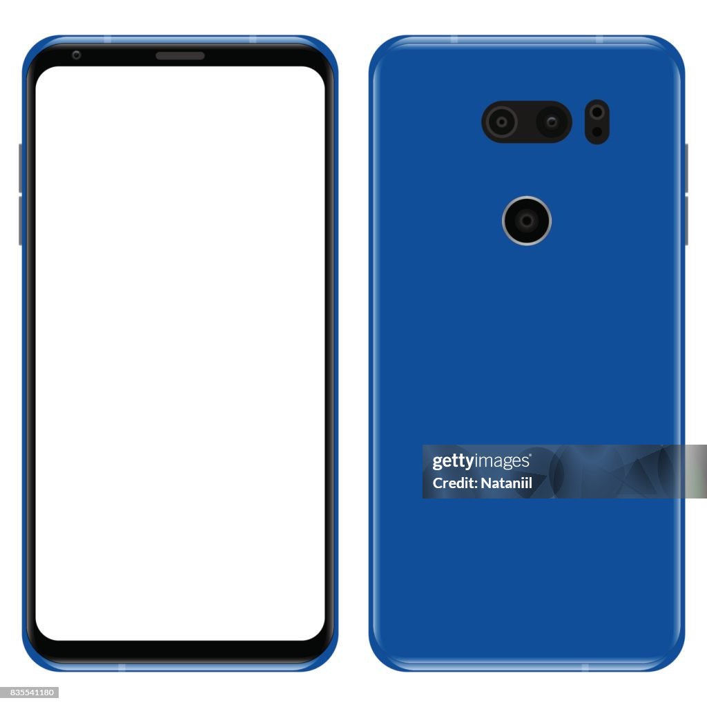 Smart phone: back and front view