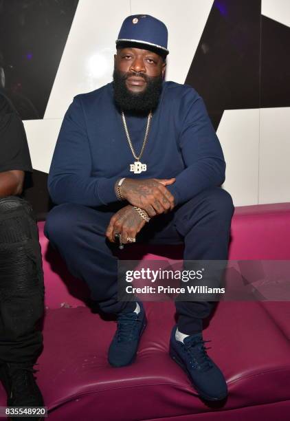 Rapper Rick Ross attends a Party at Gold Room on August 18, 2017 in Atlanta, Georgia.