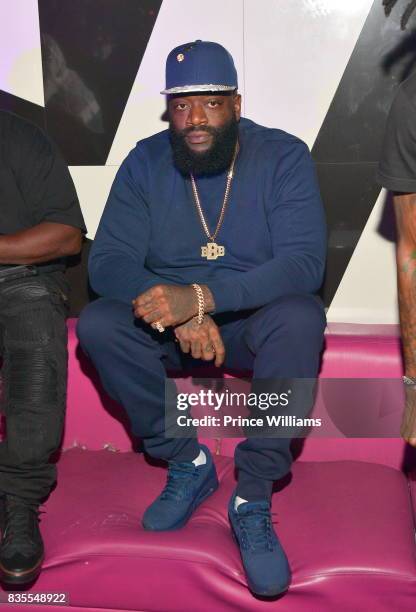 Rapper Rick Ross attends a Party at Gold Room on August 18, 2017 in Atlanta, Georgia.