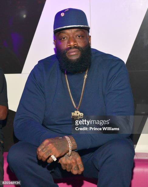 Rapper Rick Ross attends a Party at Gold Room on August 18, 2017 in Atlanta, Georgia.