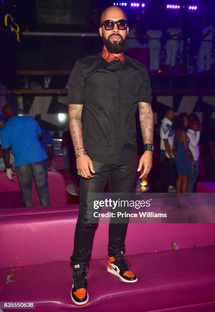 Kenny Burns attends a Party Hosted By Rick Ross at Gold Room on August 18, 2017 in Atlanta, Georgia.