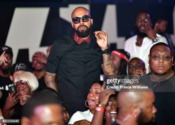 Kenny Burns attends a Party Hosted By Rick Ross at Gold Room on August 18, 2017 in Atlanta, Georgia.