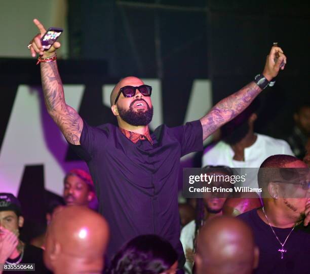 Kenny Burns attends a Party Hosted By Rick Ross at Gold Room on August 18, 2017 in Atlanta, Georgia.