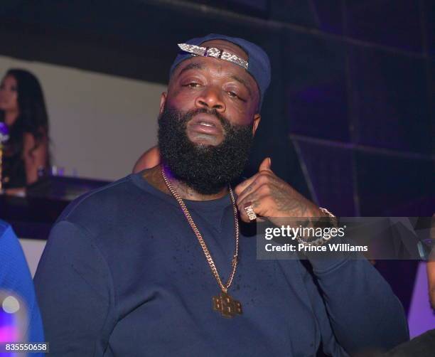 Rapper Rick Ross attends a Party at Gold Room on August 18, 2017 in Atlanta, Georgia.