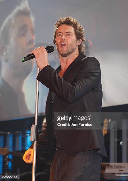 Howard Donald of Take That performs at the Music Industry Trusts' Awards held at the Grosvenor House Hotel, Park Lane on November 3, 2008 in London,...
