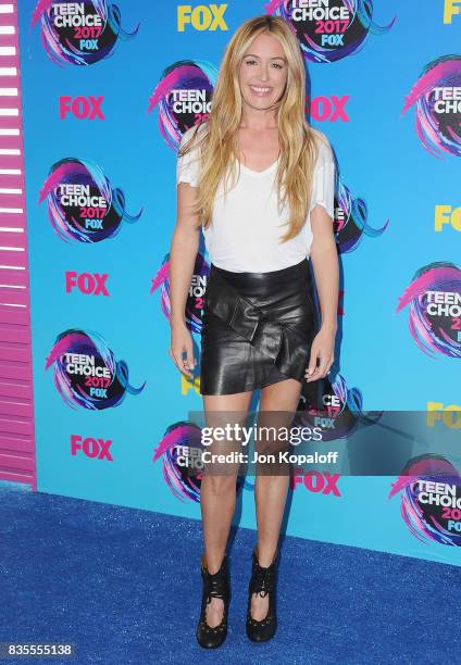 Cat Deeley arrives at the Teen Choice Awards 2017 at Galen Center on August 13, 2017 in Los Angeles, California.