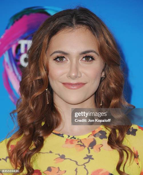 Actress Alyson Stoner arrives at the Teen Choice Awards 2017 at Galen Center on August 13, 2017 in Los Angeles, California.