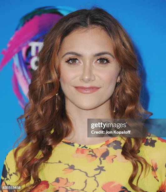 Actress Alyson Stoner arrives at the Teen Choice Awards 2017 at Galen Center on August 13, 2017 in Los Angeles, California.