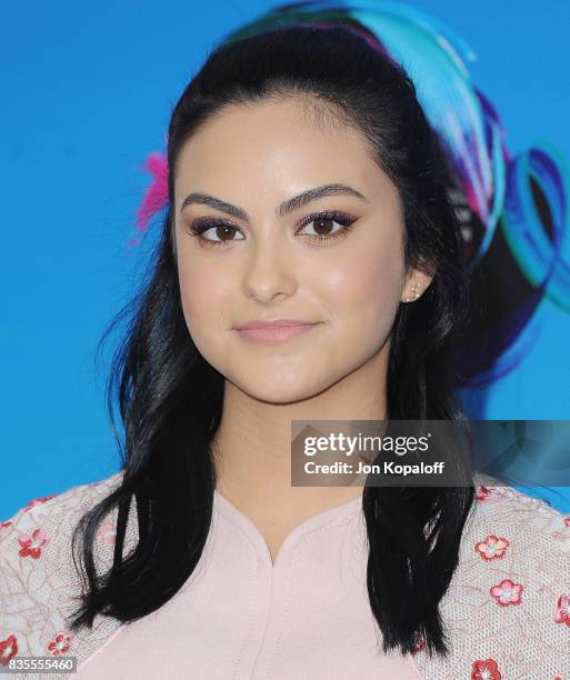 Actress Camila Mendes arrives at the Teen Choice Awards 2017 at Galen Center on August 13, 2017 in Los Angeles, California.