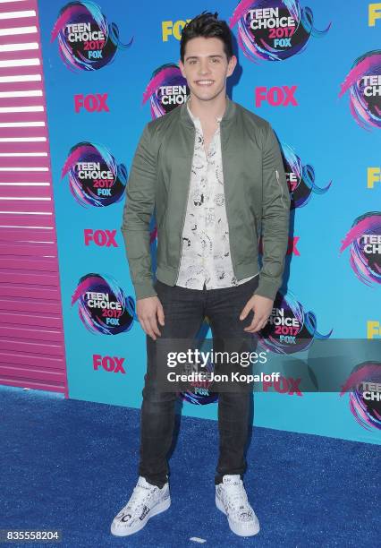 Actor Casey Cott arrives at the Teen Choice Awards 2017 at Galen Center on August 13, 2017 in Los Angeles, California.