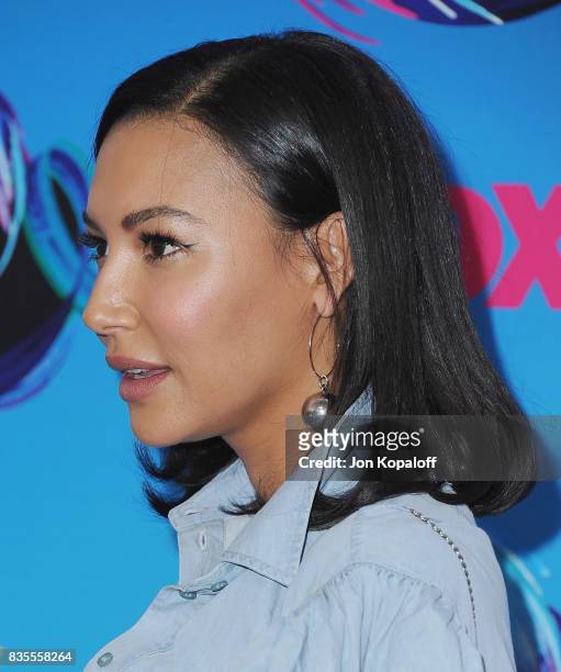 Actress Naya Rivera arrives at the Teen Choice Awards 2017 at Galen Center on August 13, 2017 in Los Angeles, California.
