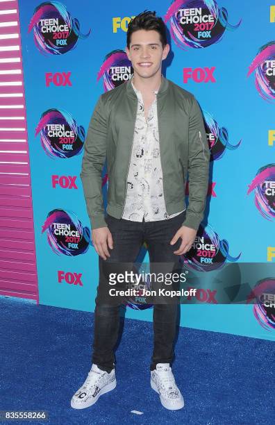 Actor Casey Cott arrives at the Teen Choice Awards 2017 at Galen Center on August 13, 2017 in Los Angeles, California.