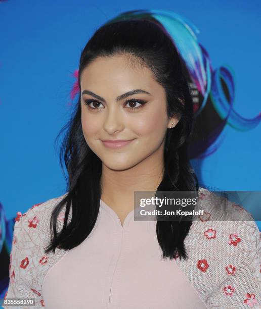 Actress Camila Mendes arrives at the Teen Choice Awards 2017 at Galen Center on August 13, 2017 in Los Angeles, California.