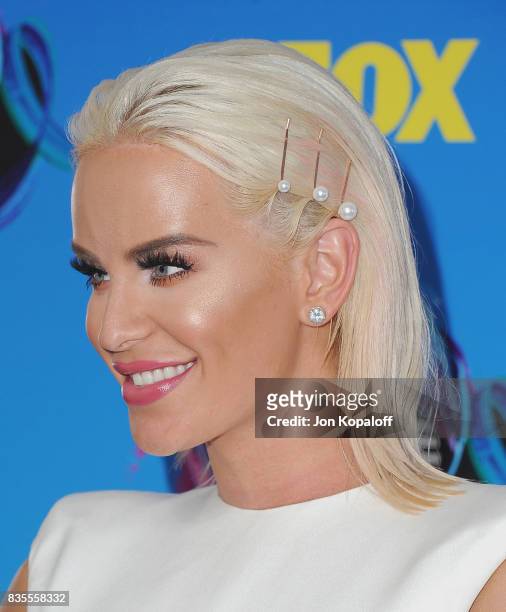 Gigi Gorgeous arrives at the Teen Choice Awards 2017 at Galen Center on August 13, 2017 in Los Angeles, California.
