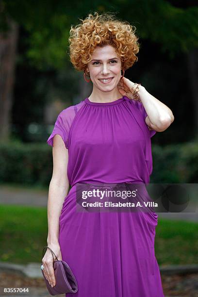 Italian actress Cecilia Dazzi attends a photocall promoting new Italian television serie "Amiche Mie" on November 4, 2008 in Rome, Italy.