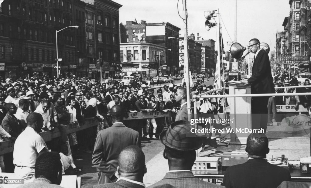 Malcolm X Speaks In Harlem