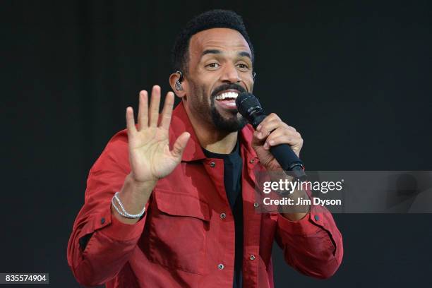 Craig David performs live on stage during V Festival 2017 at Hylands Park on August 19, 2017 in Chelmsford, England.