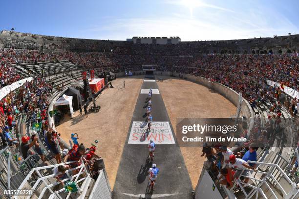 72nd Tour of Spain 2017 / Stage 1 Team FDJ / Arnaud COURTEILLE / Marc FOURNIER / Daniel HOELGAARD / Johan LE BON / Tobias LUDVIGSSON / Jeremy MAISON...