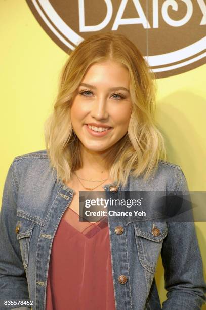 Madison Marlow of Maddie & Tae visits Macy's at Macy's Herald Square on August 19, 2017 in New York City.