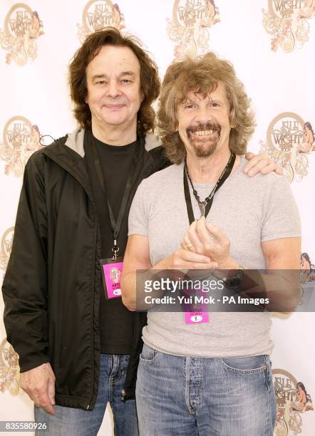 Colin Blunstone and Rod Argent backstage at the Isle of Wight festival, in Newport on the Isle of Wight.