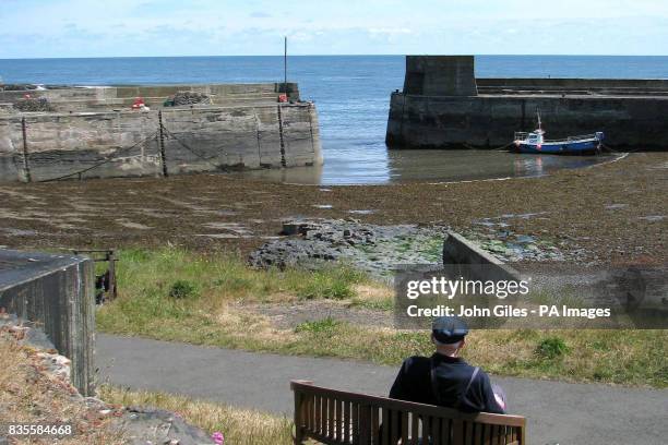 The last fishing boat in the harbour at Craster on the North East coast.