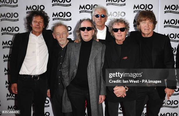 The Pretty Things arrives at the Mojo Awards at The Brewery in London.