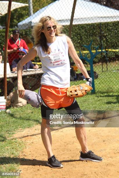 Lori Singer attends the 69th Annual Artists and Writers Softball Game at Herrick Park on August 19, 2017 in East Hampton, New York.