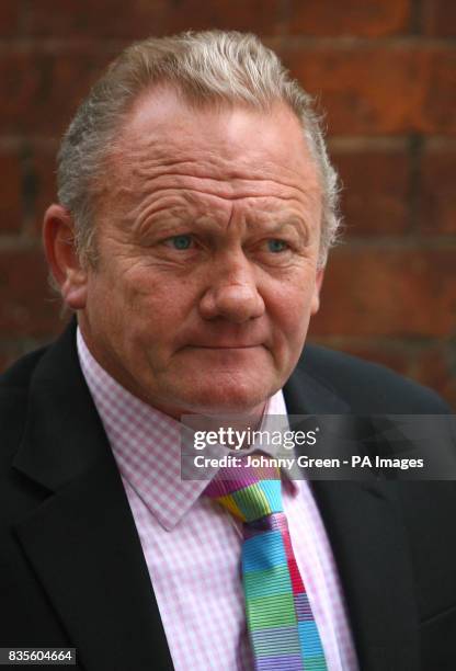 Leigh Baker of Boundary Way, Glastonbury, leaves Bristol Crown Court, where he faced a charge of perverting the course of justice relating to the...