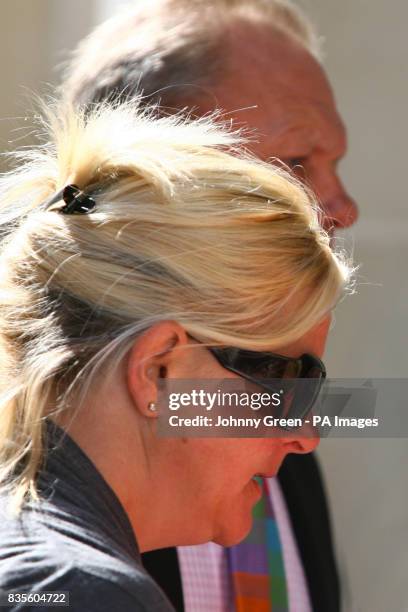 Leigh Baker and his wife Rachel of Boundary Way, Glastonbury, arrive at Bristol Crown Court, jointly charged with a single count of perverting the...